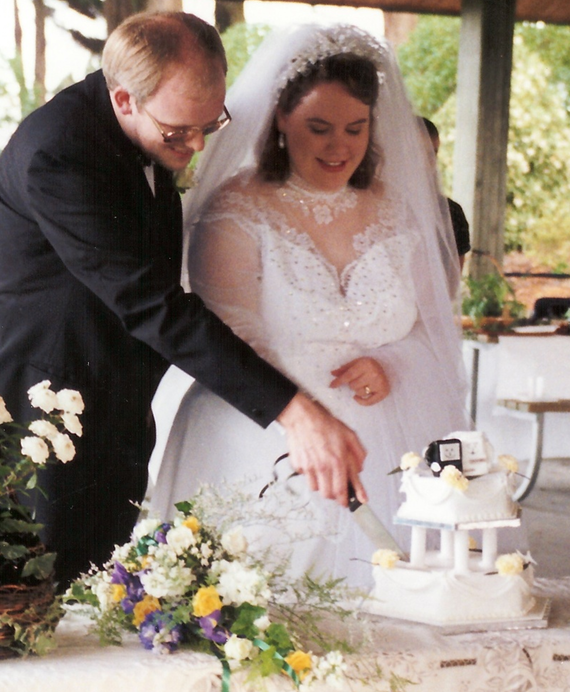unashamed geeks our wedding cake had bride groom Macs on top see the 