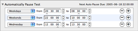 [Automatically Pause Test feature]